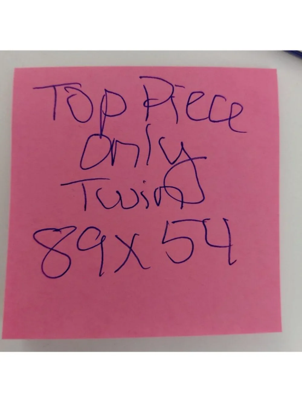 Handmade Patchwork Bow Tie Quilt Top ONLY 54x89 Pink Red Scrappy Multicolor